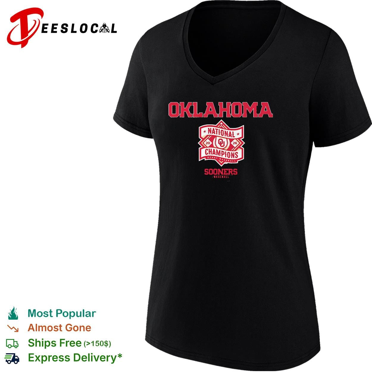 Oklahoma Sooners baseball national champions diamond logo shirt