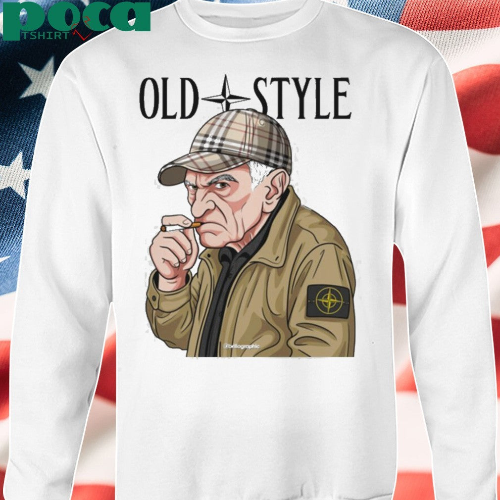 Old Style Man with Cap Graphic shirt