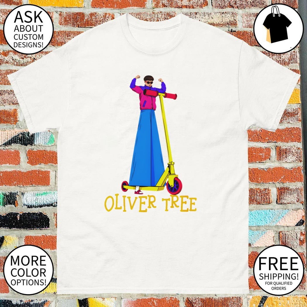 Oliver Tree scooter cartoon 2026 shirt