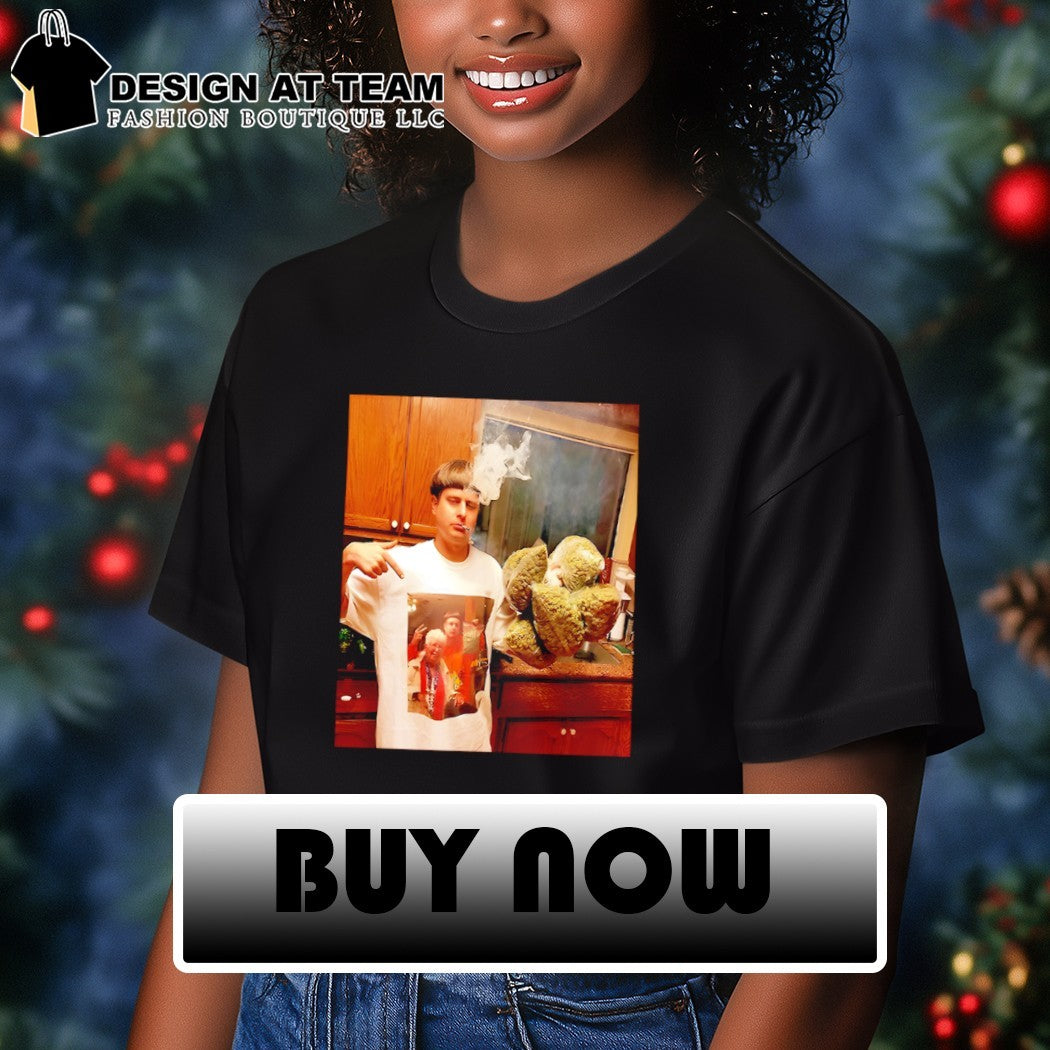 Oliver Tree smoking photo shirt