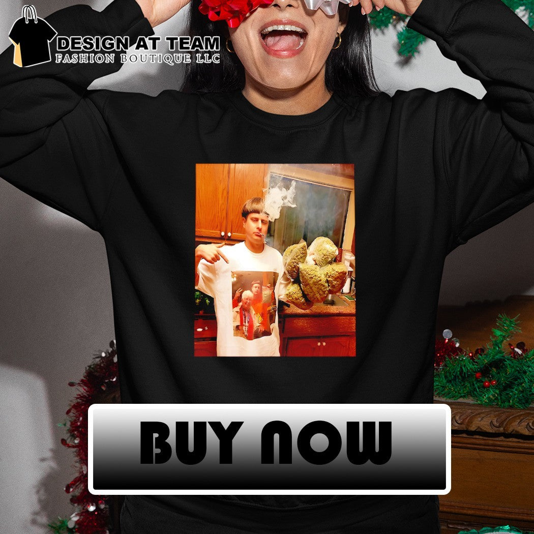 Oliver Tree smoking photo shirt