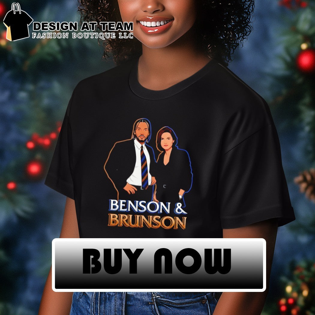 Olivia Benson and Janine Brunson Benson and Brunson cartoon shirt