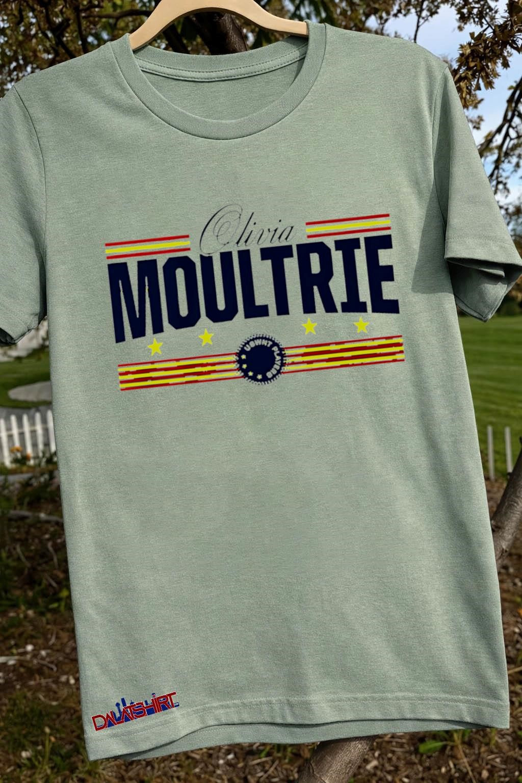 Olivia Moultrie USWNT Players stars and stripes graphic shirt
