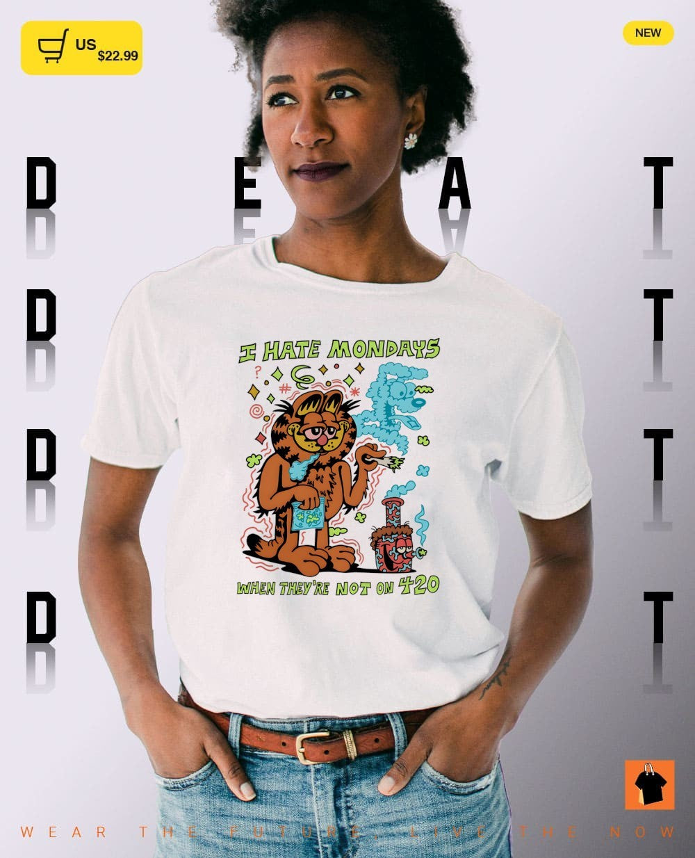 Orange Cat I hate mondays when they’re not on 420 shirt
