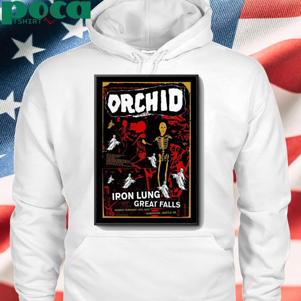 Orchid Seattle Tour February 10 2025 Limited Poster shirt