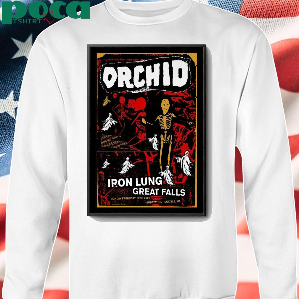 Orchid Seattle Tour February 10 2025 Limited Poster shirt