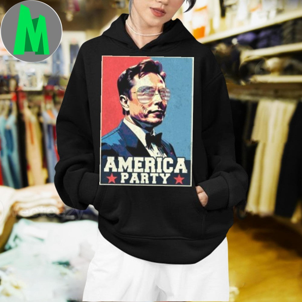 Original America Party Elon Musk Garphic Shirt