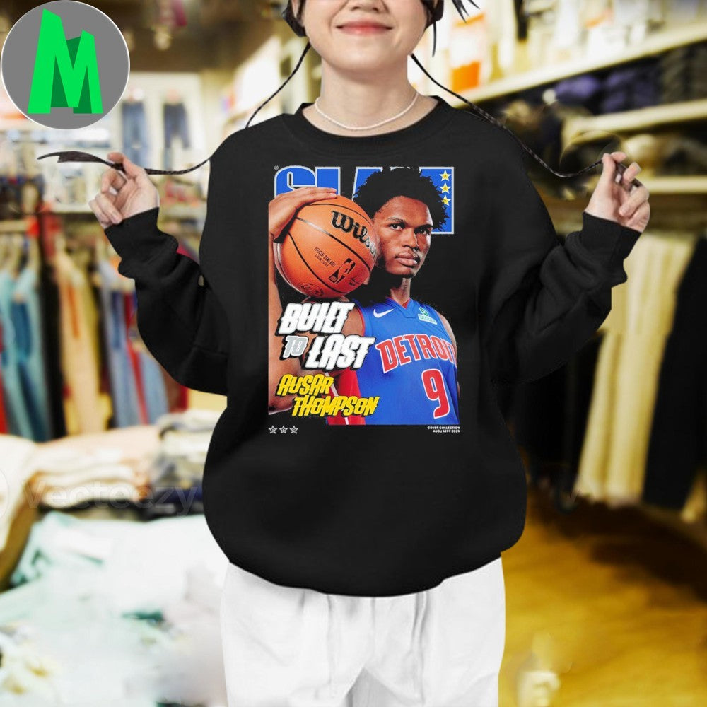 Original Ausar Thompson Detroit Pistons SLAM Magazine NBA Basketball Fan Shirt