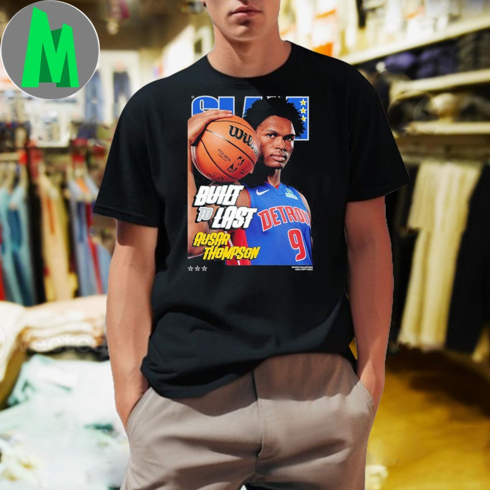 Original Ausar Thompson Detroit Pistons SLAM Magazine NBA Basketball Fan Shirt
