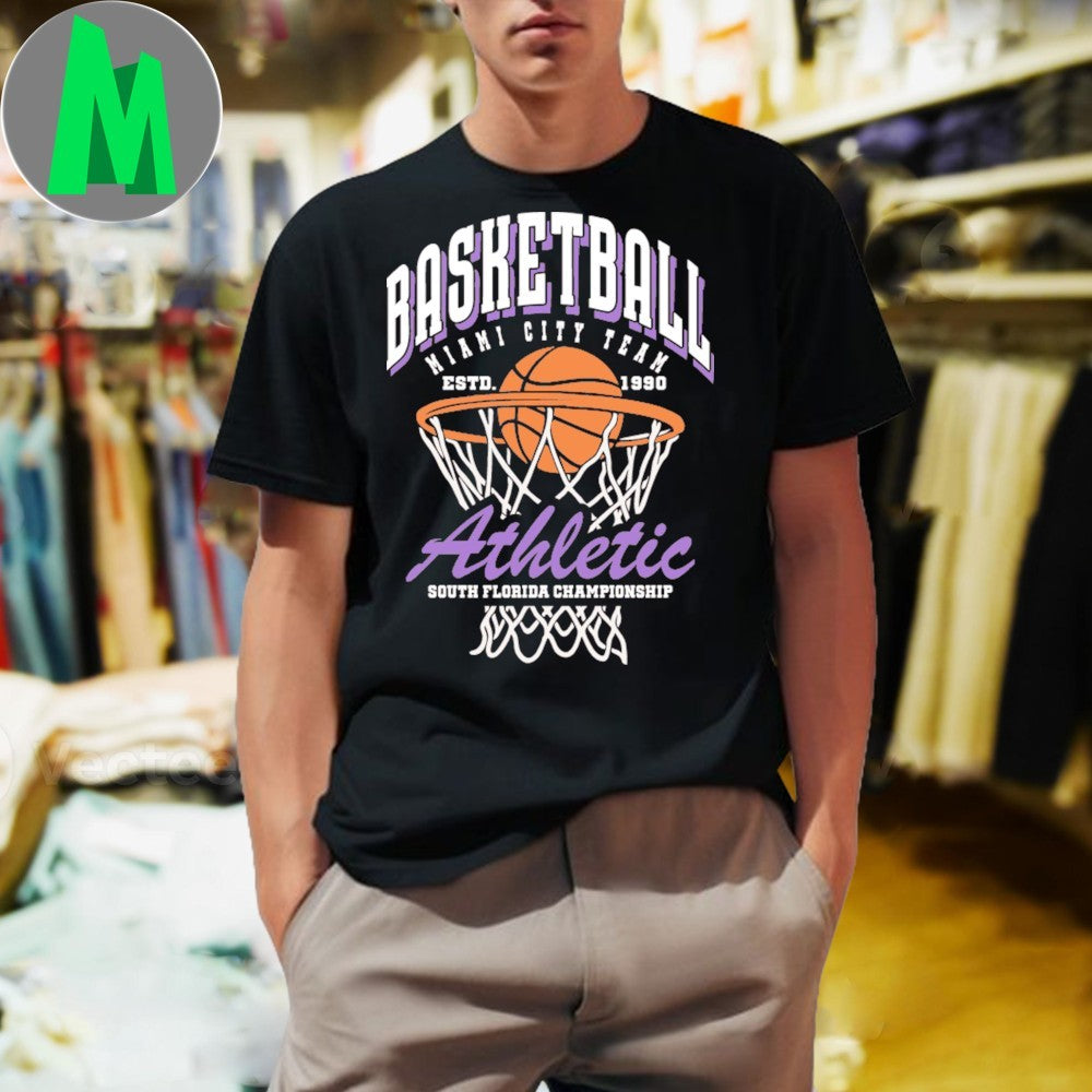 Original Basketball Miami City Team ESTD 1990 Athletic South Florida Championship Shirt