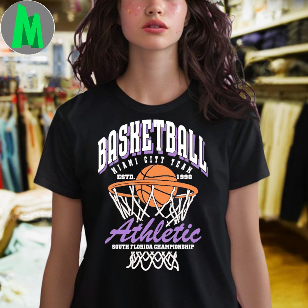 Original Basketball Miami City Team ESTD 1990 Athletic South Florida Championship Shirt
