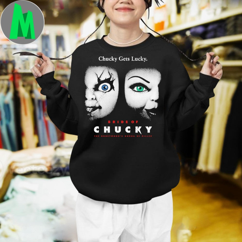 Original Bride of Chucky Horror Chucky & Tiffany Fan Shirt