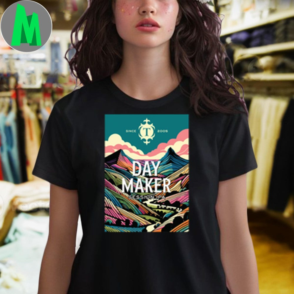 Original Day Maker Colorful Abstract Landscape T-Shirt
