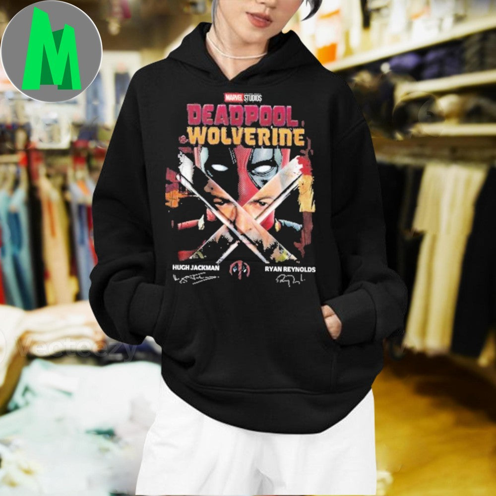 Original Deadpool & Wolverine Ryan Reynolds x Hugh Jackman Signature Shirt