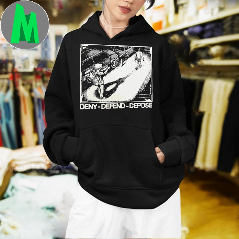 Original Deny Defend Depose Propaganda Style Shirt