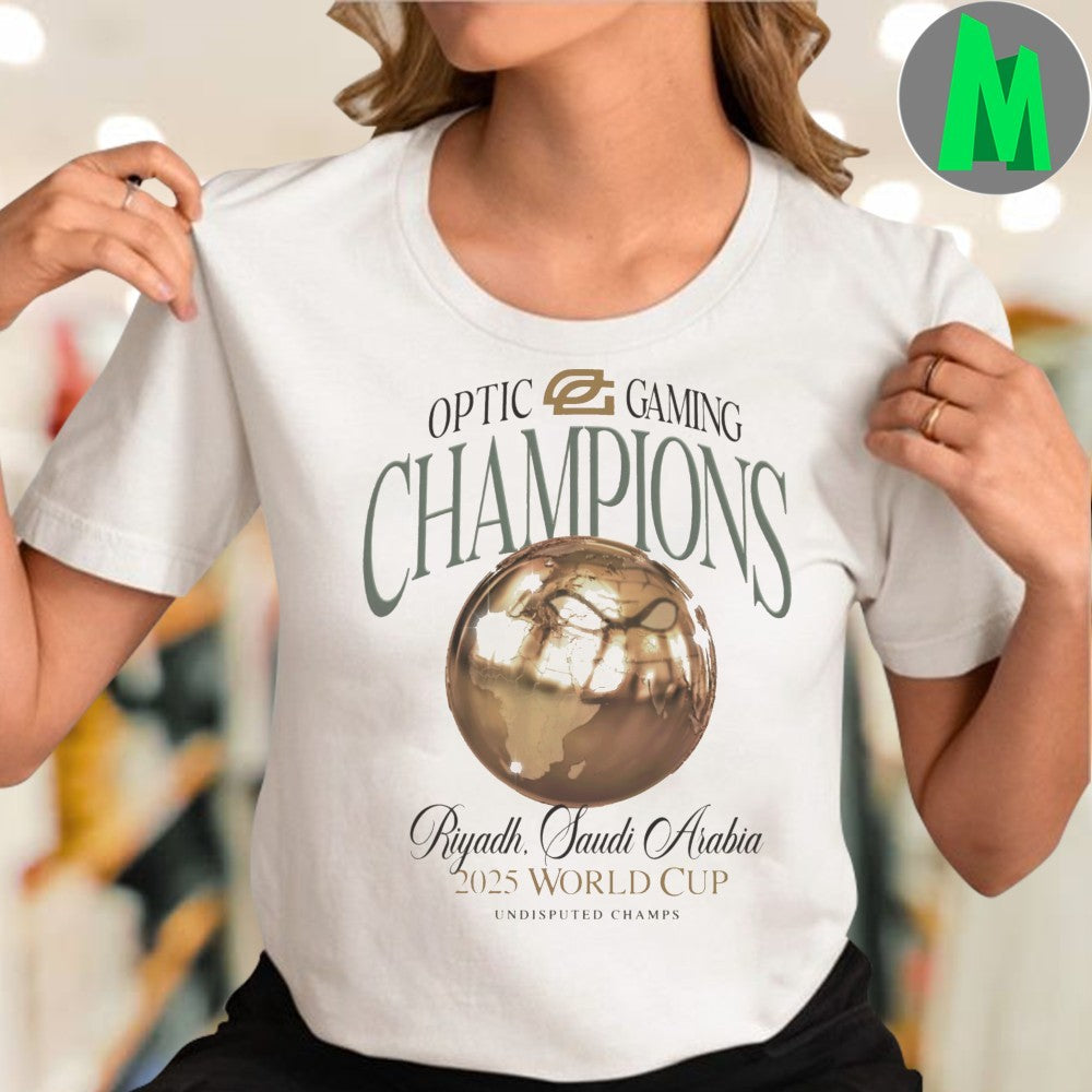 Original EWC 2025 Optic Gaming Champions Riyadh Saudi Arabia 2025 World Cup Undisputed Champs Shirt