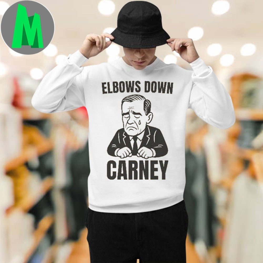 Original Elbows Down Carney Crying Man Meme T-Shirt