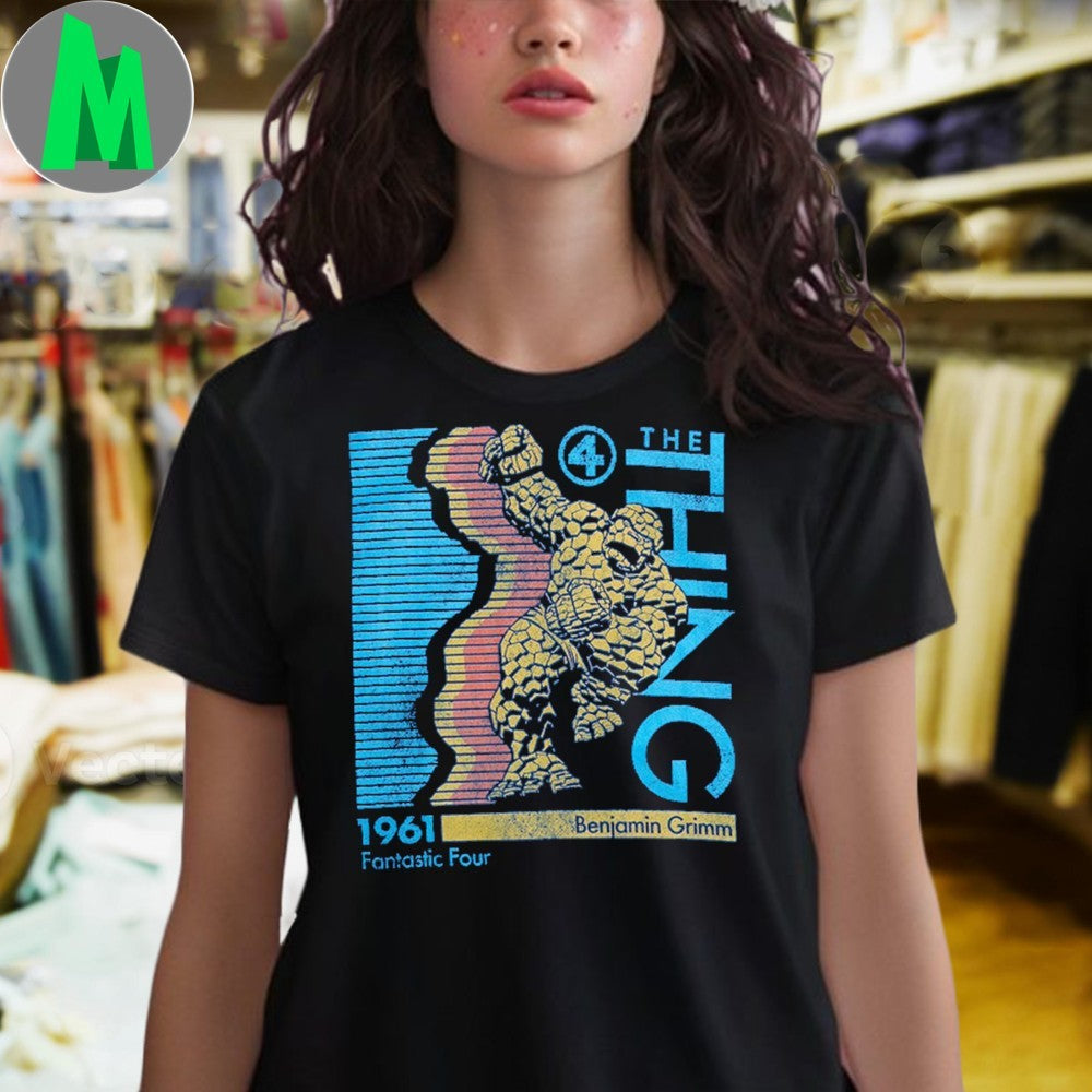 Original Fantastic Four Classic The Thing 1961 Benjamin Grimm Shirt