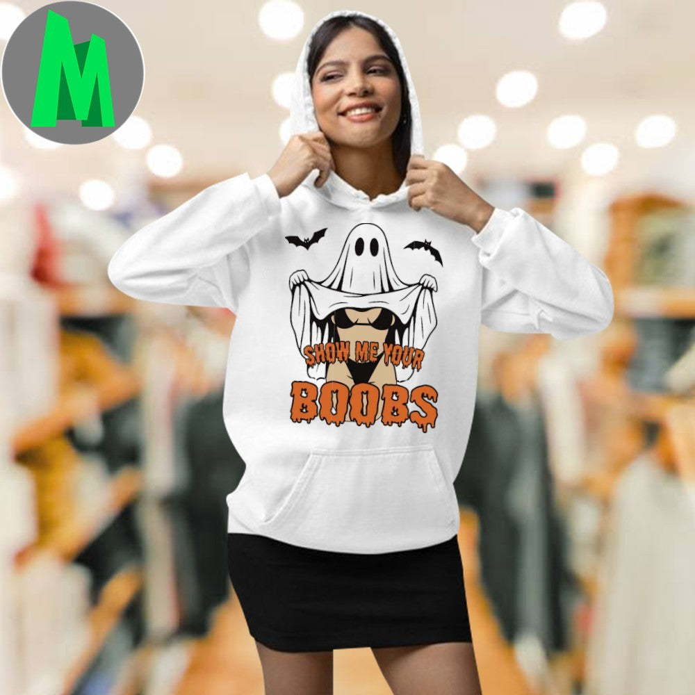 Original Funny halloween sexsy spooky show me your boobs Shirt