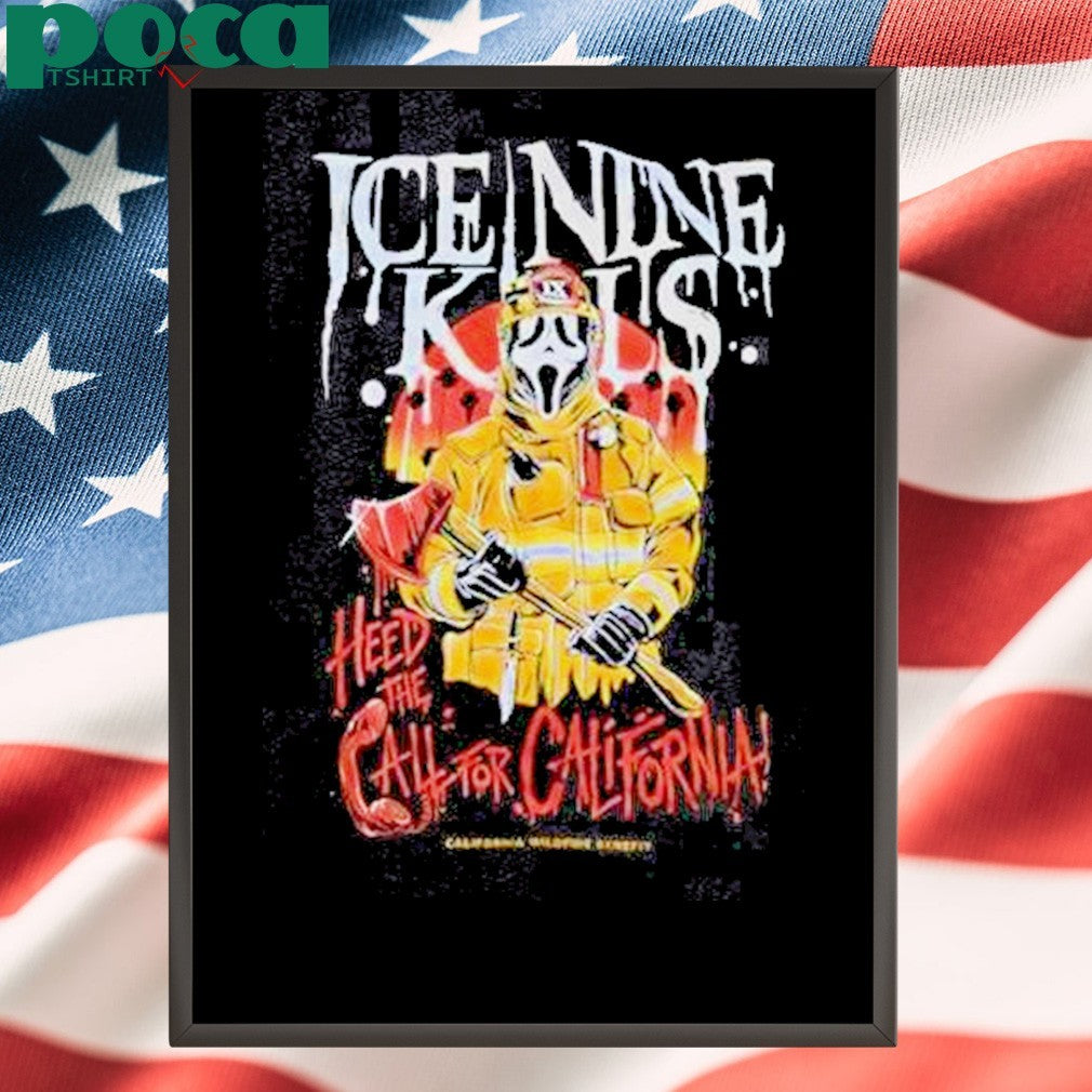 Original Ghostface Ice Nine Kills Heed The Call For California Shirt