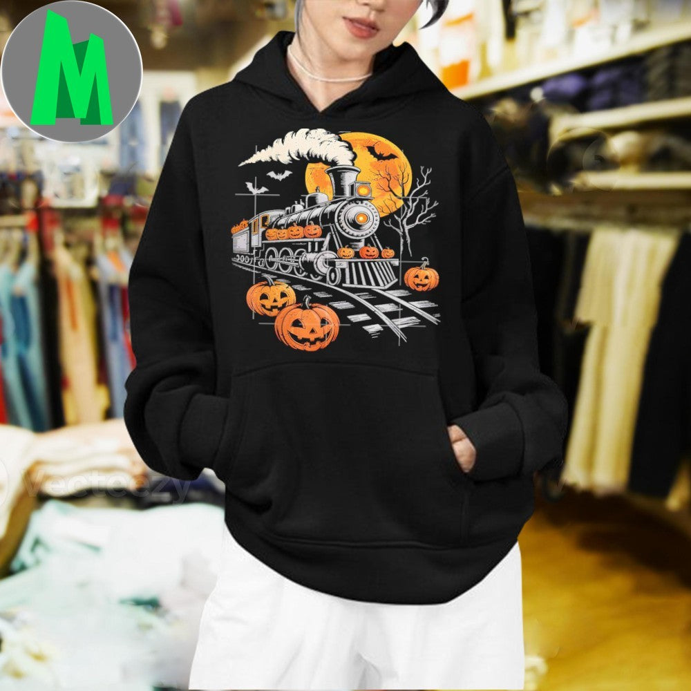Original Halloween Train Jack O Lantern Pumpkin Shirt
