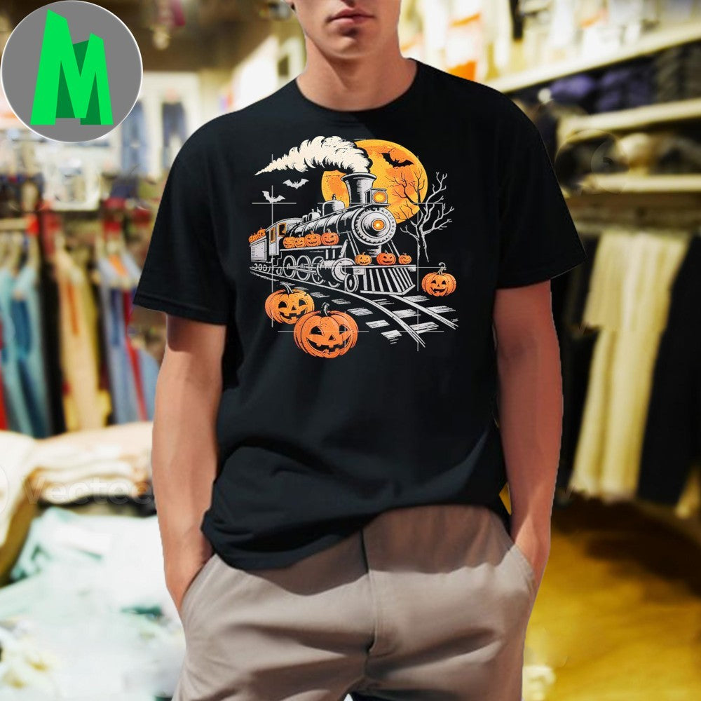 Original Halloween Train Jack O Lantern Pumpkin Shirt