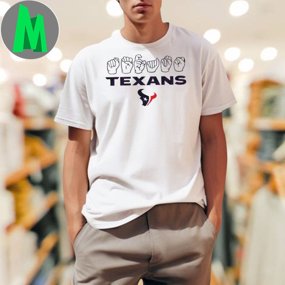 Original Houston Texans Homage Youth Love Sign Shirt