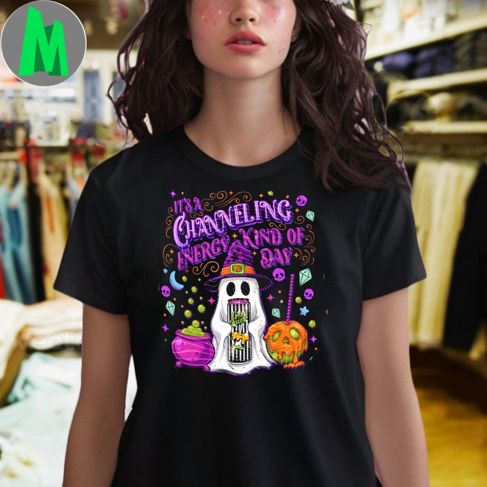 Original It’s A Channeling Energy Kind Of Day Halloween Shirt