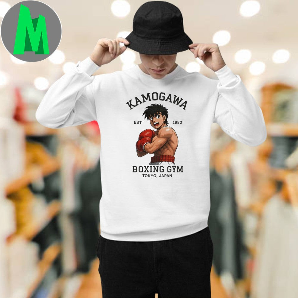 Original Kamogawa Boxing Gym Anime Tokyo Japan Vintage Boxing Manga Shirt