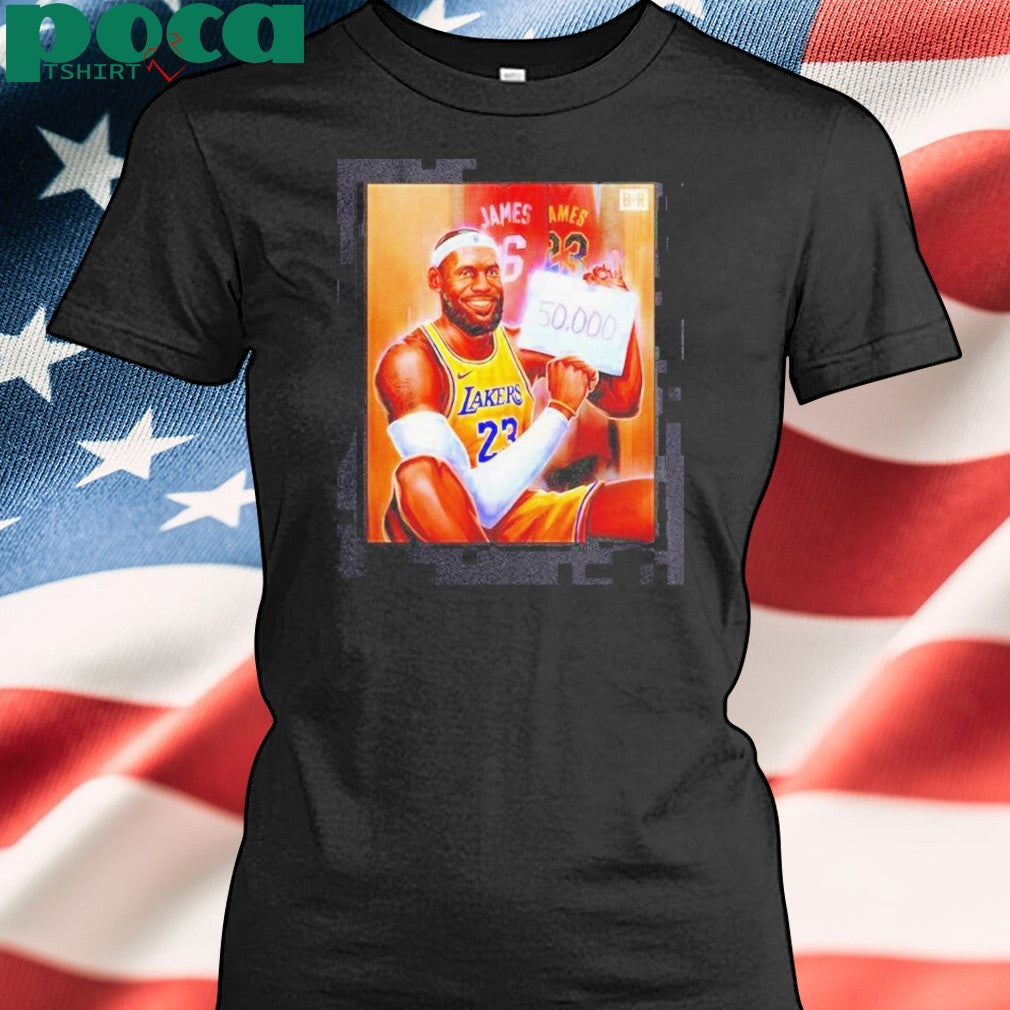 Original Lebron Becomes First Player In Nba History To Score 50k Career Points Shirt