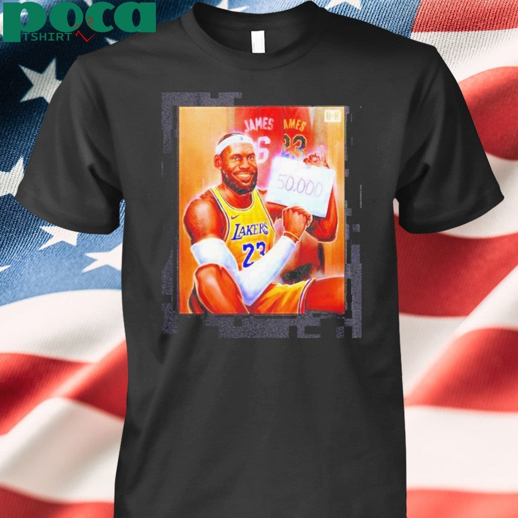 Original Lebron Becomes First Player In Nba History To Score 50k Career Points Shirt