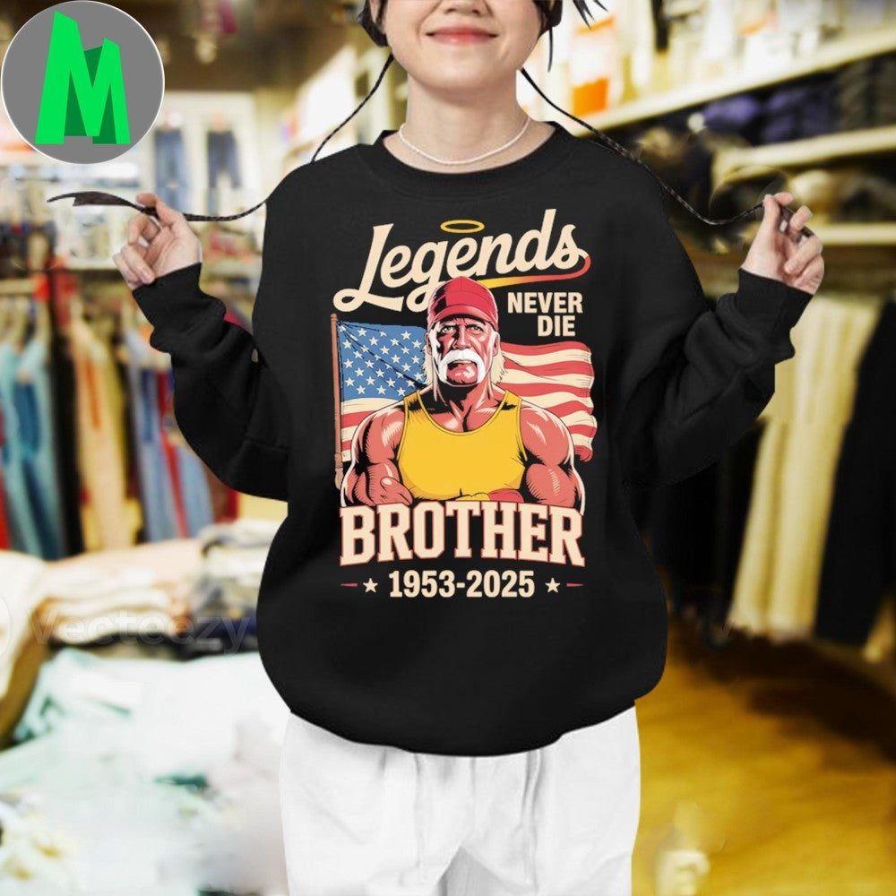 Original Legends Never Die, Brother RIP Hogan 1953-2025 Shirt