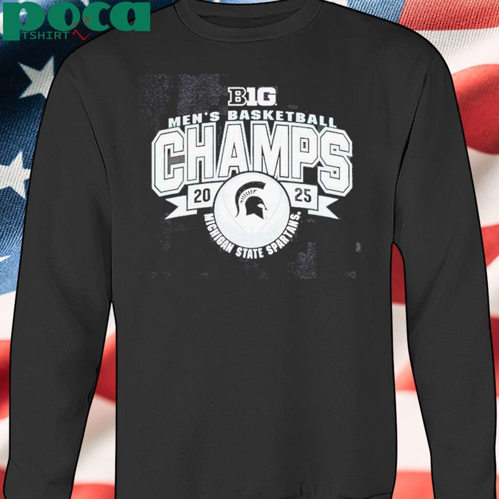 Original Michigan State Spartans 2024 2025 Big 10 Basketball Champions T-Shirt