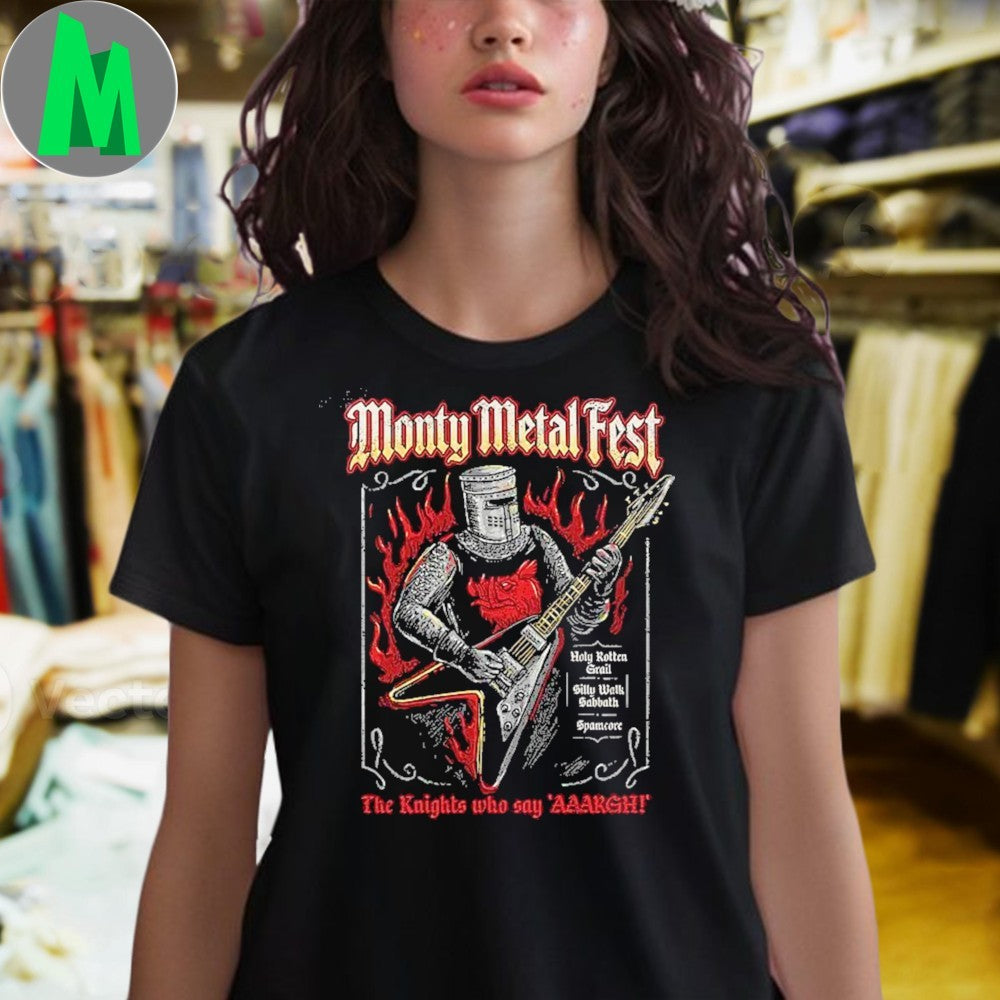 Original Monty Metal Fest The Knights Who Say Alright Shirt