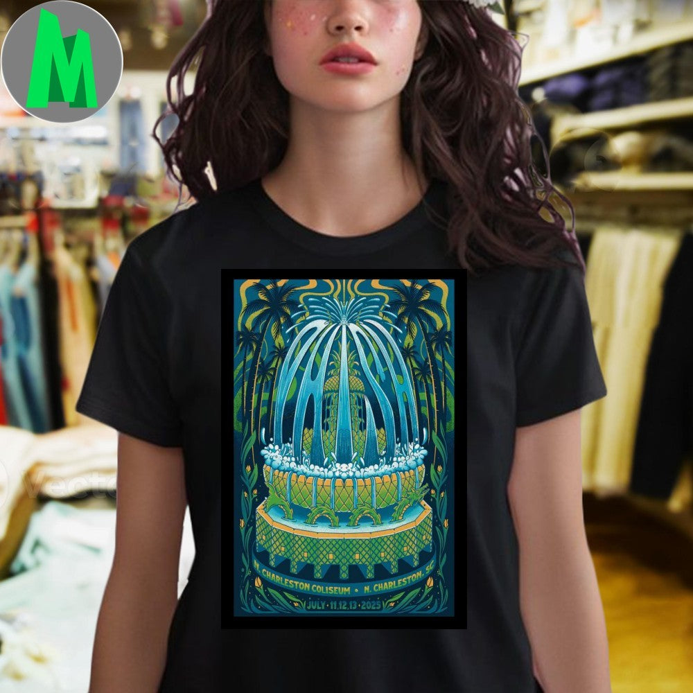Original Phish July 11-13 2025 North Charleston Coliseum, North Charleston, SC Poster Shirt