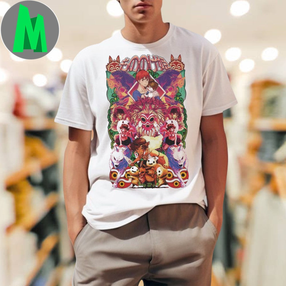 Original Princess Mononoke Studio Ghibli Shirt