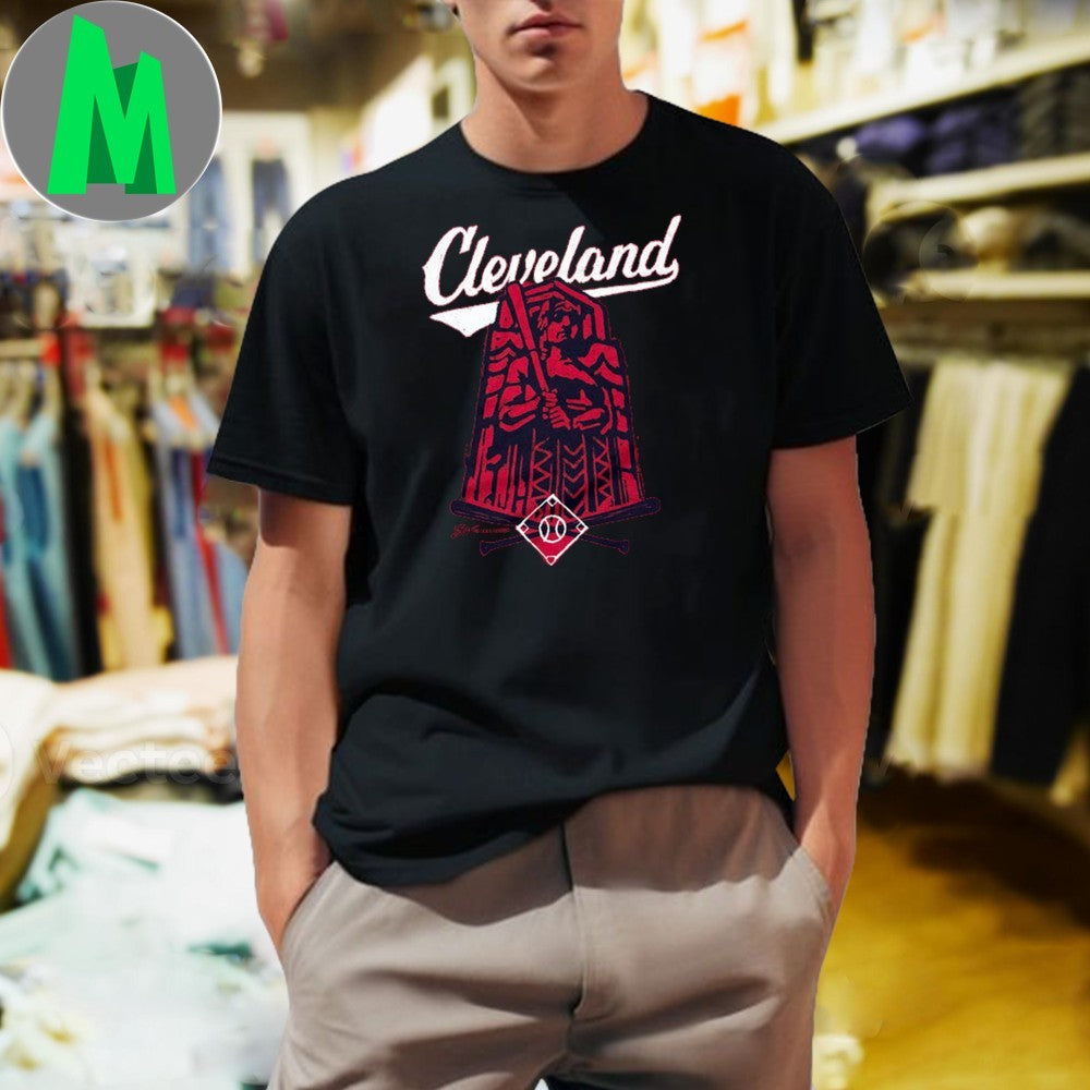 Original Red Cleveland Guardian Baseball Shirt