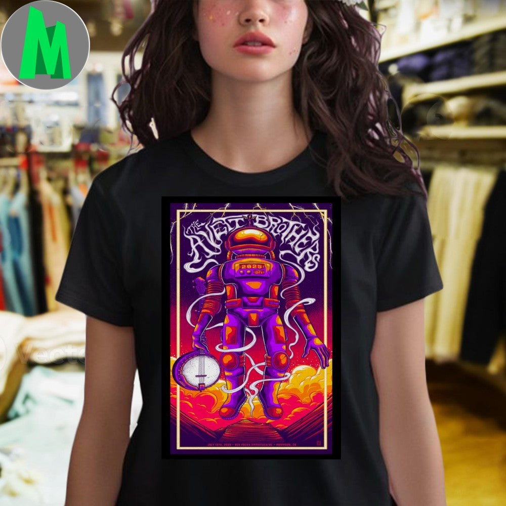 Original Red Rocks The Avett Brothers July 12 2025 Morrison, CO Poster Shirt