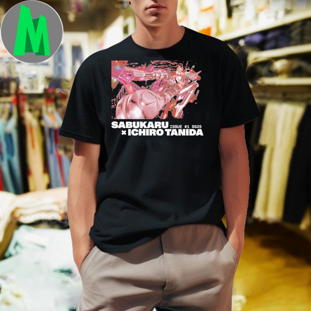 Original Sabukaru x Ichiro Tanida Issue #1 SS25 Cyberpunk Girl Shirt
