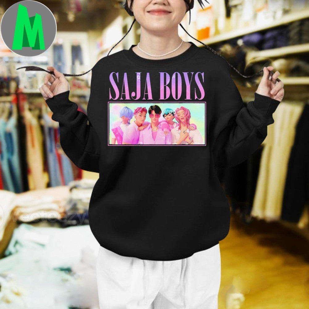Original Saja Boys Band Poster Kpop Demon Hunters Saja Boys Shirt