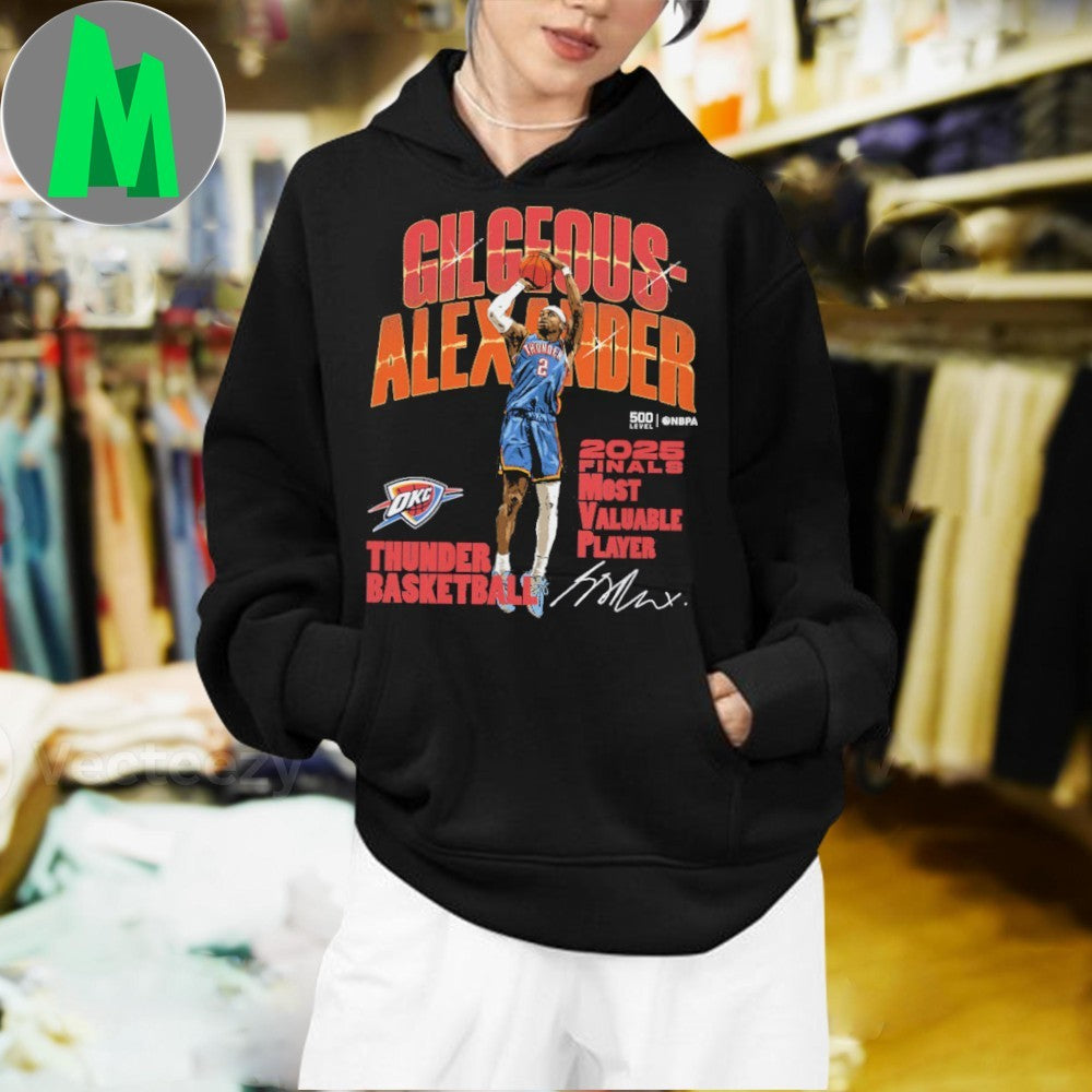 Original Shai Gilgeous-Alexander Oklahoma City Thunder 2025 Finals MVP Shirt