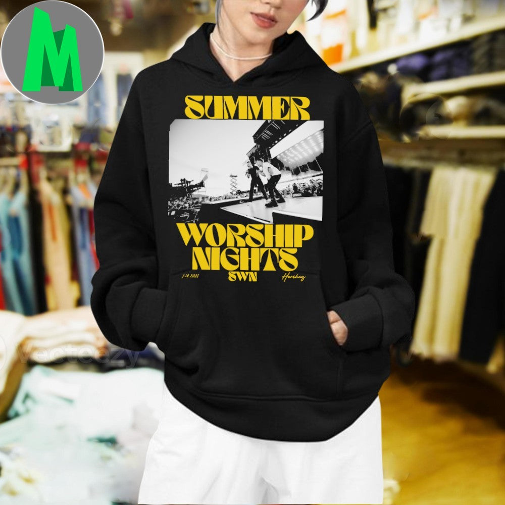 Original Summer Worship Nights SWN Hershey Christian Concert T-Shirt