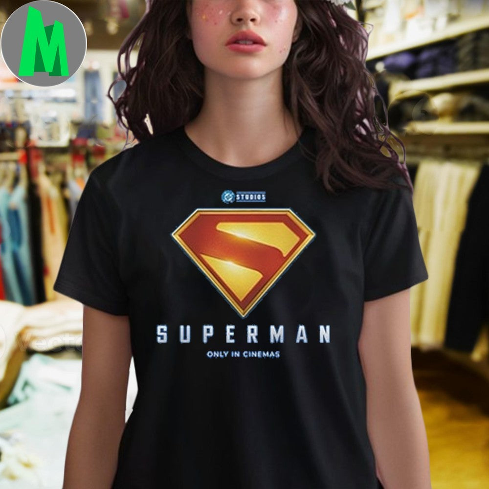 Original Superman Only In Cinemas Movie Logo Shirt
