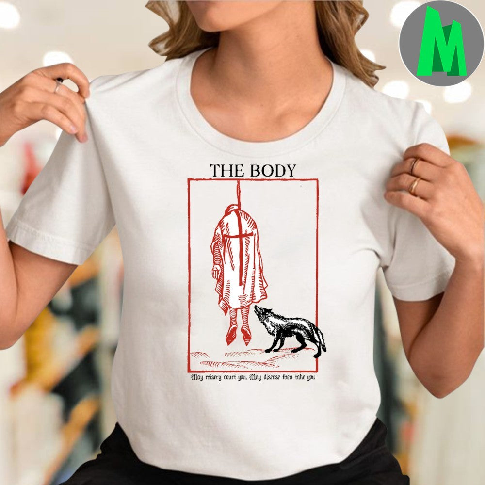 Original The Body Dark Art Wolf & Hanged Figure T-Shirt