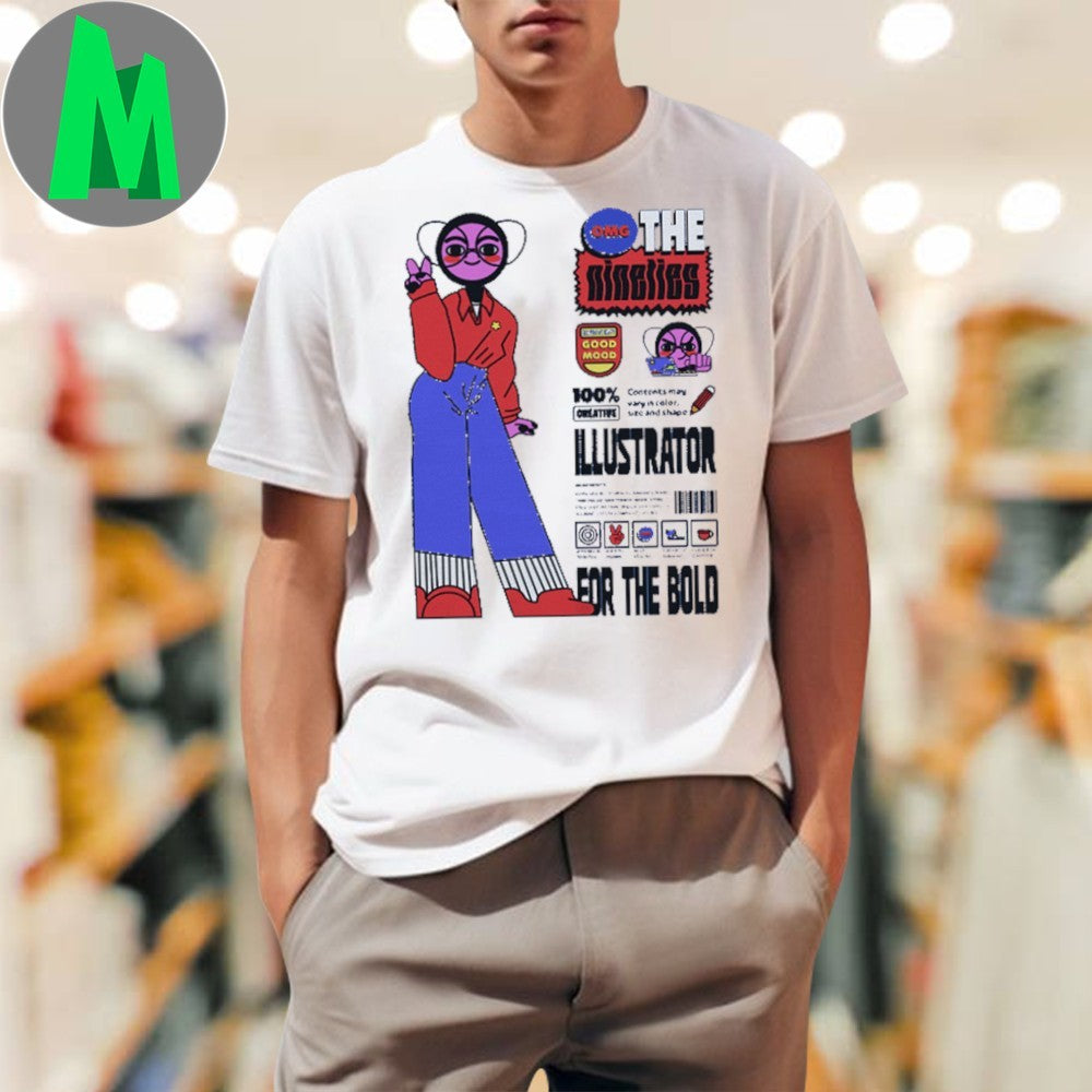 Original The Nineties Illustrator For The Bold Shirt