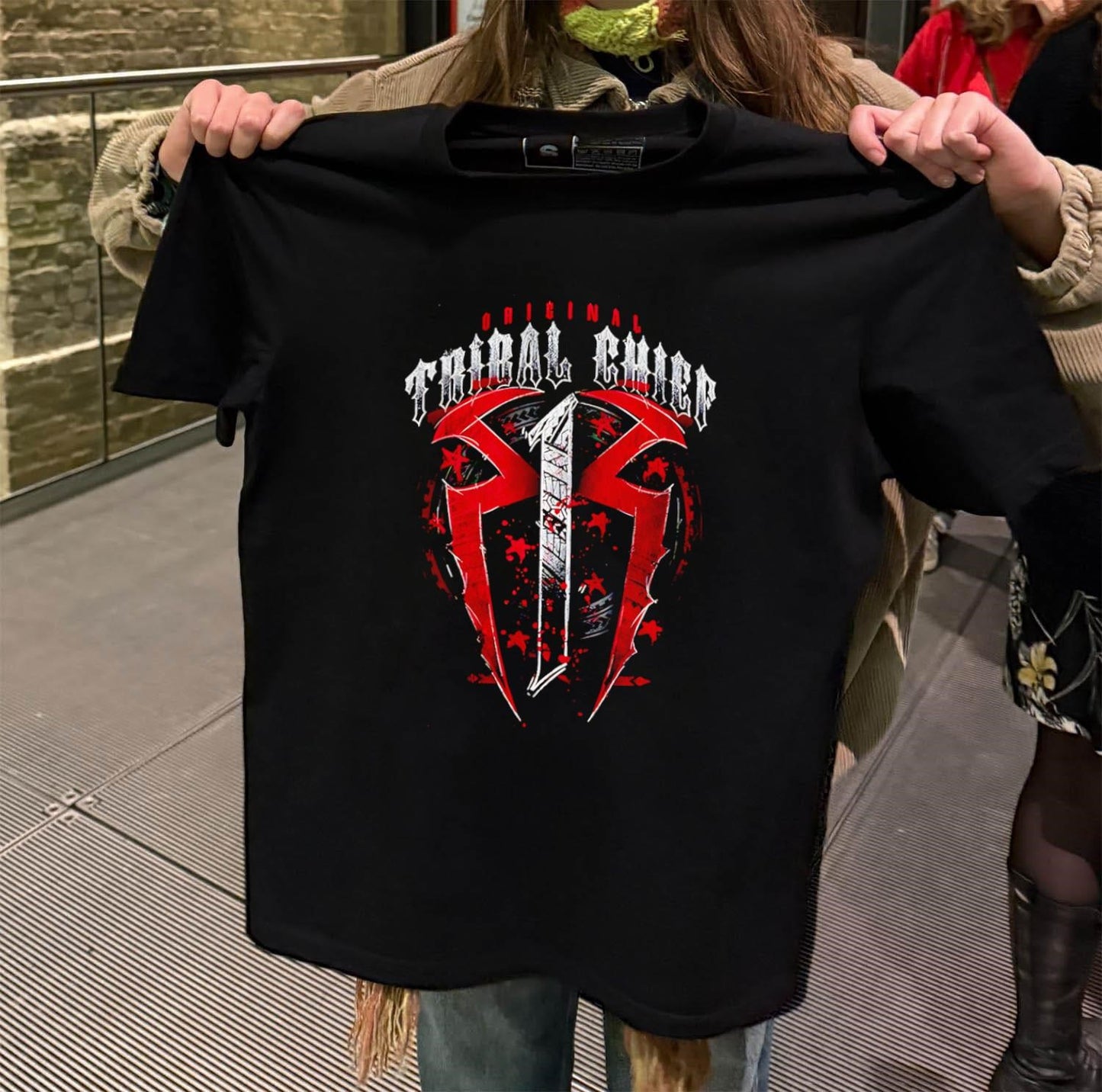 Original Tribal Chief Roman Reigns Red Shield Logo shirt