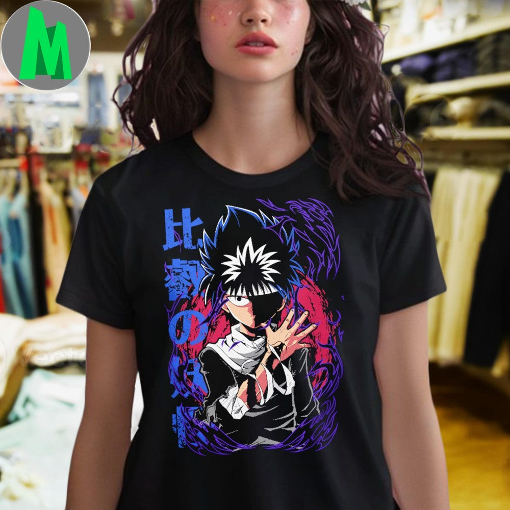 Original Yu Yu Hakusho Hiei Black Flame Anime Shirt