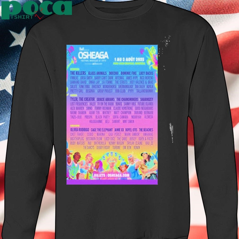 Osheaga Festival Parc Jean Drapeau Montreal 2025 Poster T Shirt