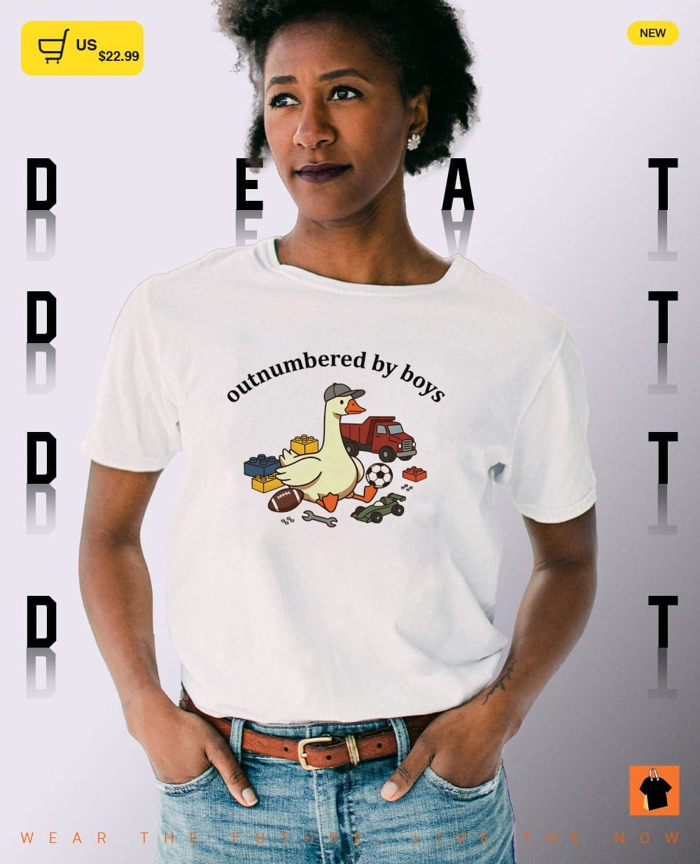 Outnumbered by boys silly goose shirt
