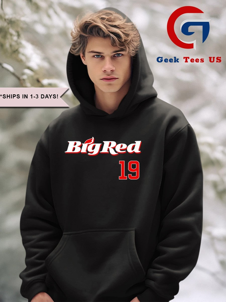 Owen Caissie Big Red 19 Chicago Cubs shirt
